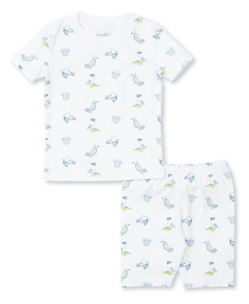 18 Holes Golf Print Short Pajama Set