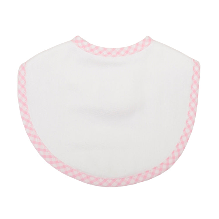 Valentine Heart Flowers Bib