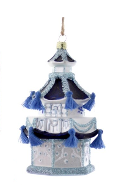 Blue Pagoda Ornament